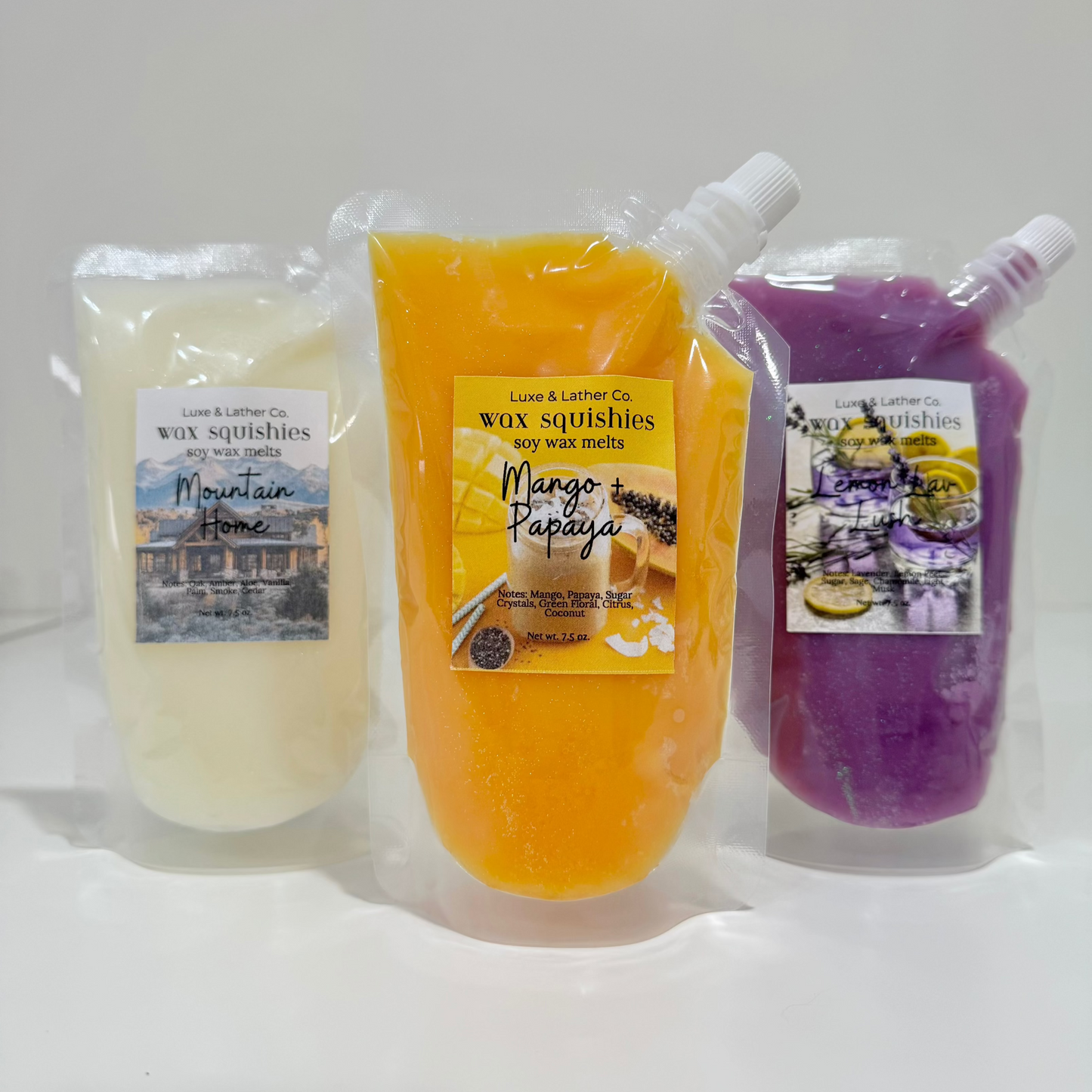 NEW! Wax Squishies dropped 2.1.21 & 1.12.25- 7.5 oz Variety of Scents! Squeezable Wax Melts