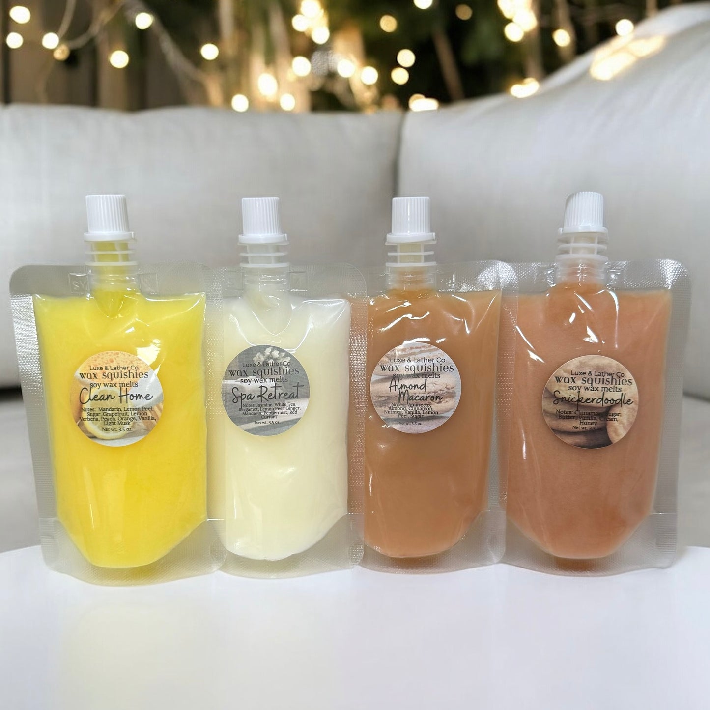 Winter Wax Squishies, SAMPLER BOXES Squeeze Wax, Highly Fragrant Soy Wax Melts