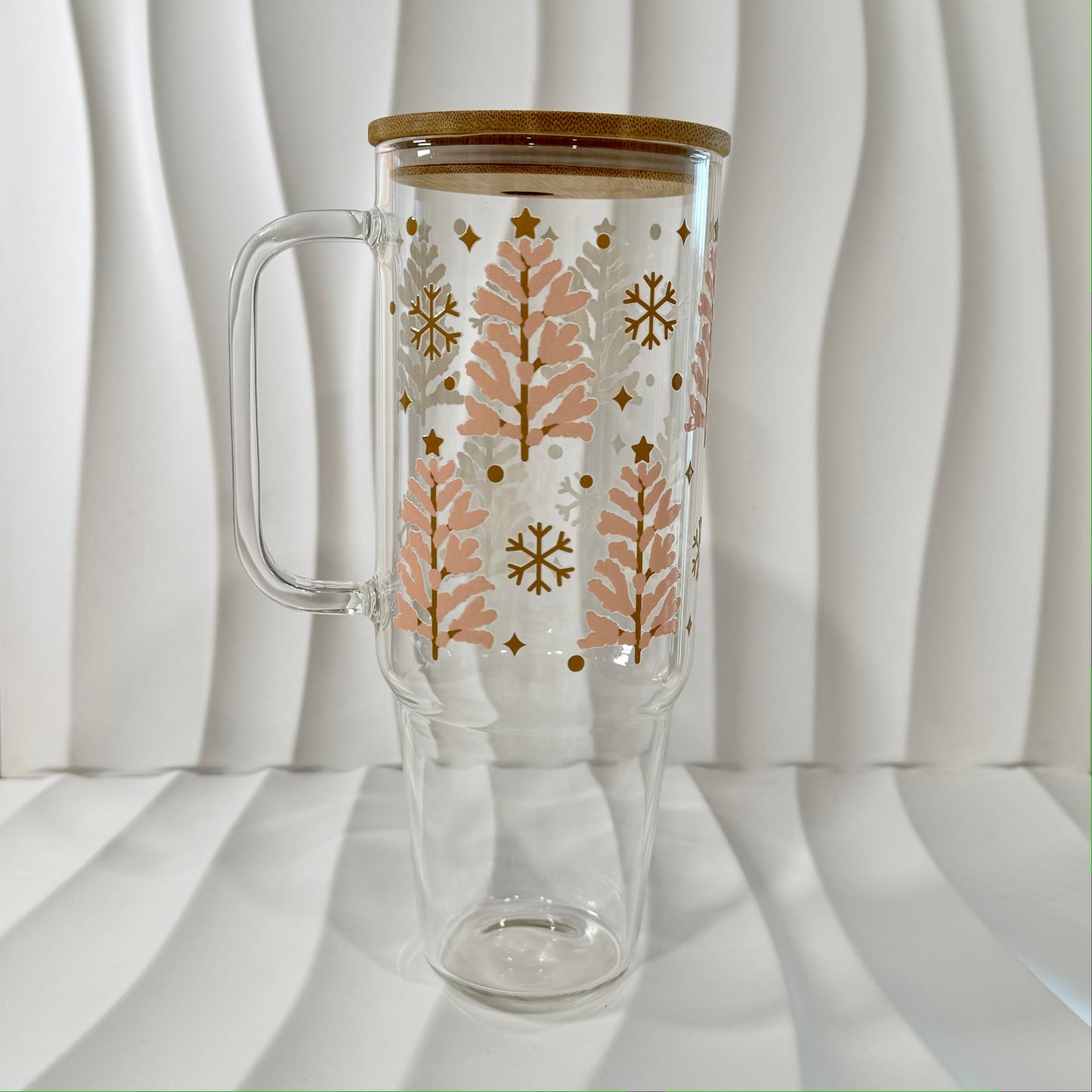 40 oz Large Glass Tumblers, Design Variety