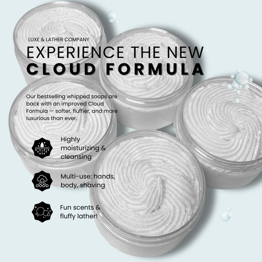 Whipped Creamy Soap, NEW CLOUD FORMULA, Scent Variety