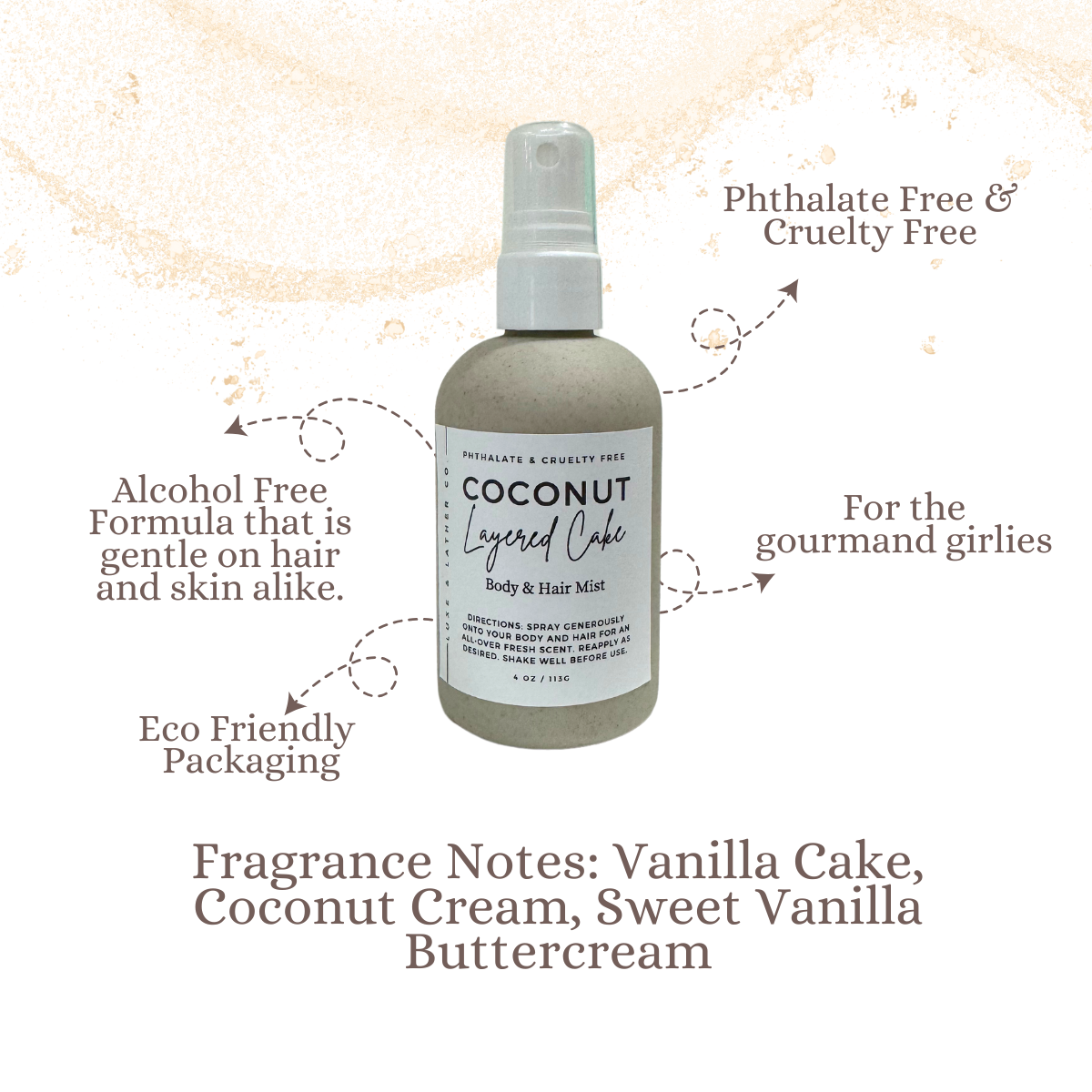 V- Day Moisturizing Body & Hair Mist, 4 oz.