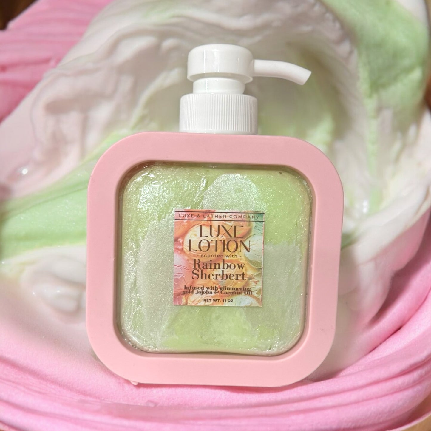 Dessert Themed Lotions, Strawberry Shortcake Lotion, Apple Cider Donut Lotion, Shea Butter Lotion, Aloe Vera, Cocoa Butter, Shimmer Lotion