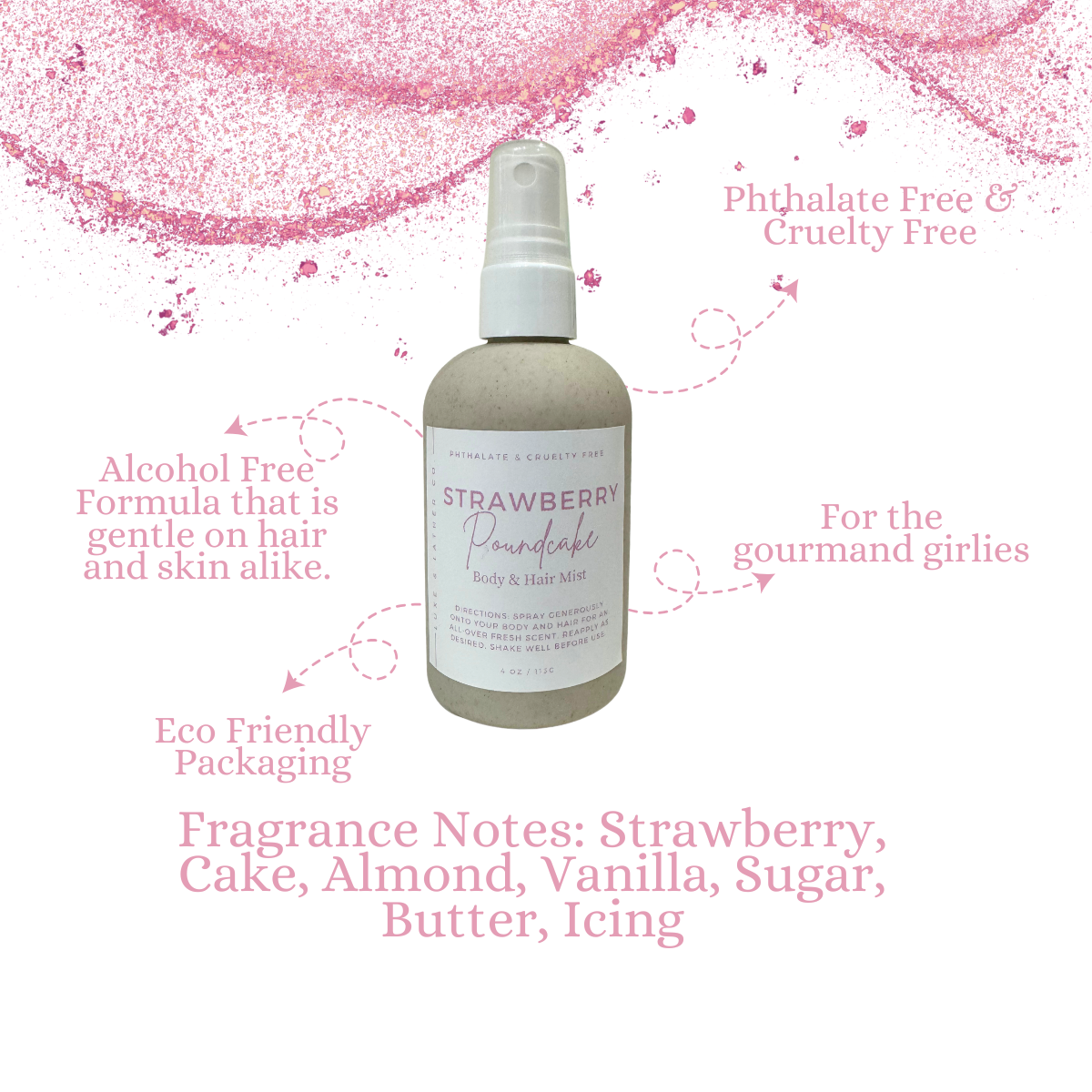 V- Day Moisturizing Body & Hair Mist, 4 oz.