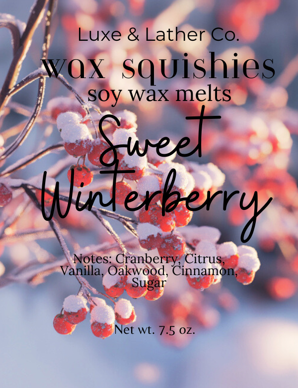 Winter Wax Squishies, SAMPLER BOXES Squeeze Wax, Highly Fragrant Soy Wax Melts