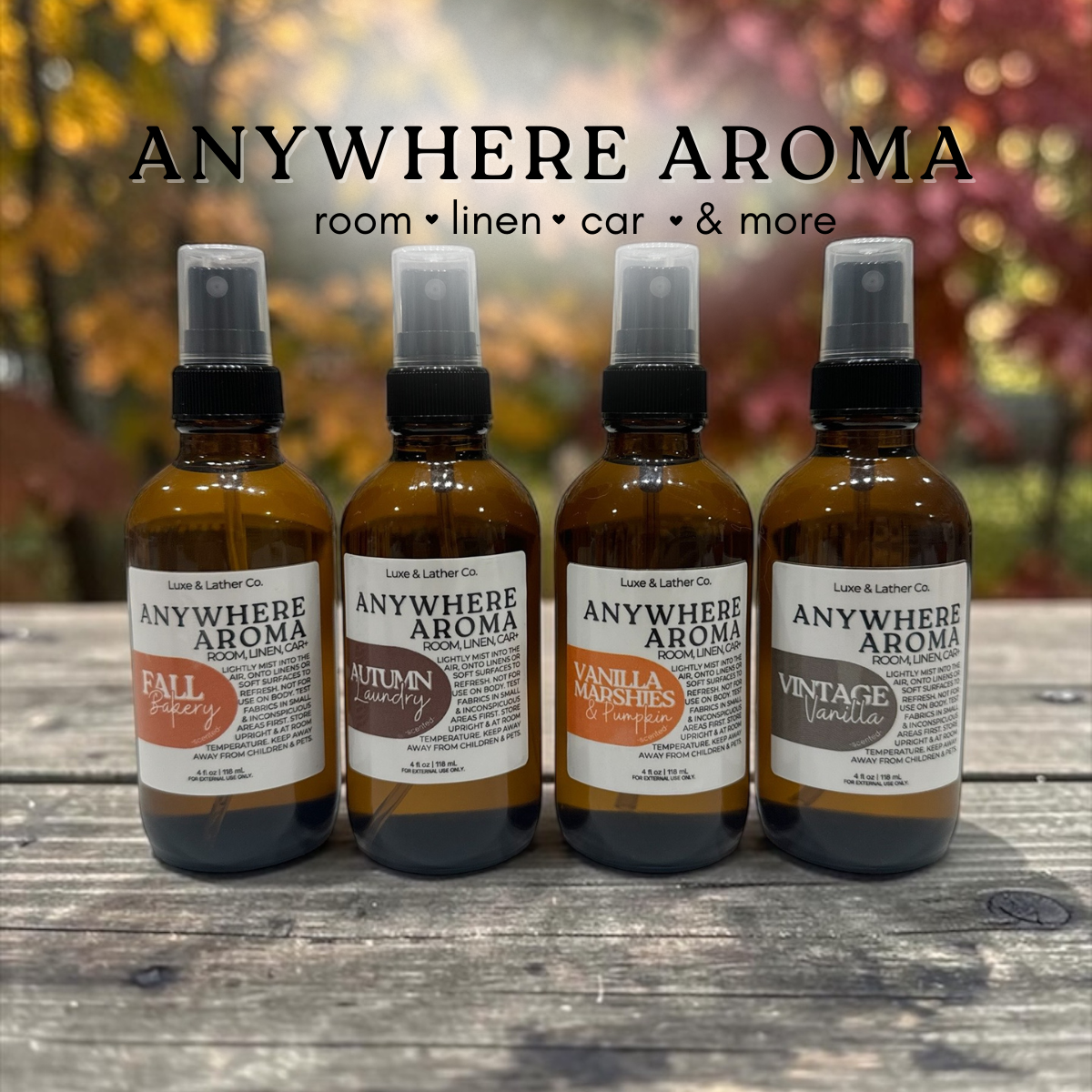 Anywhere Aroma, Room Linen Car & More Spray, Highly Fragrant