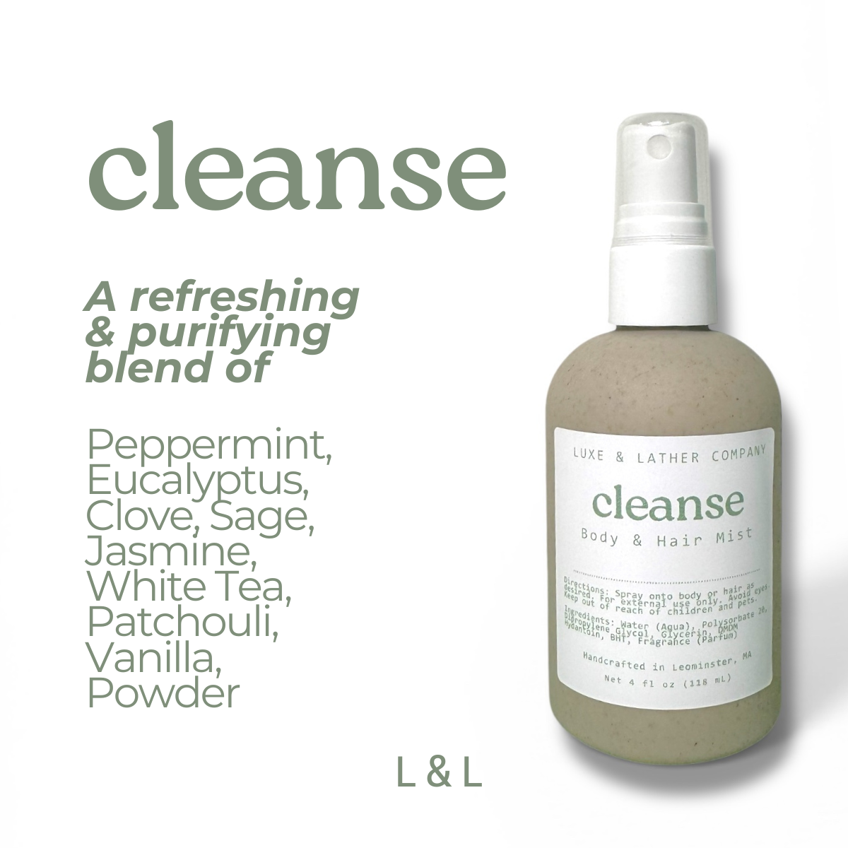 Luxe Body & Hair Mist, Moisturizing, Scent Variety