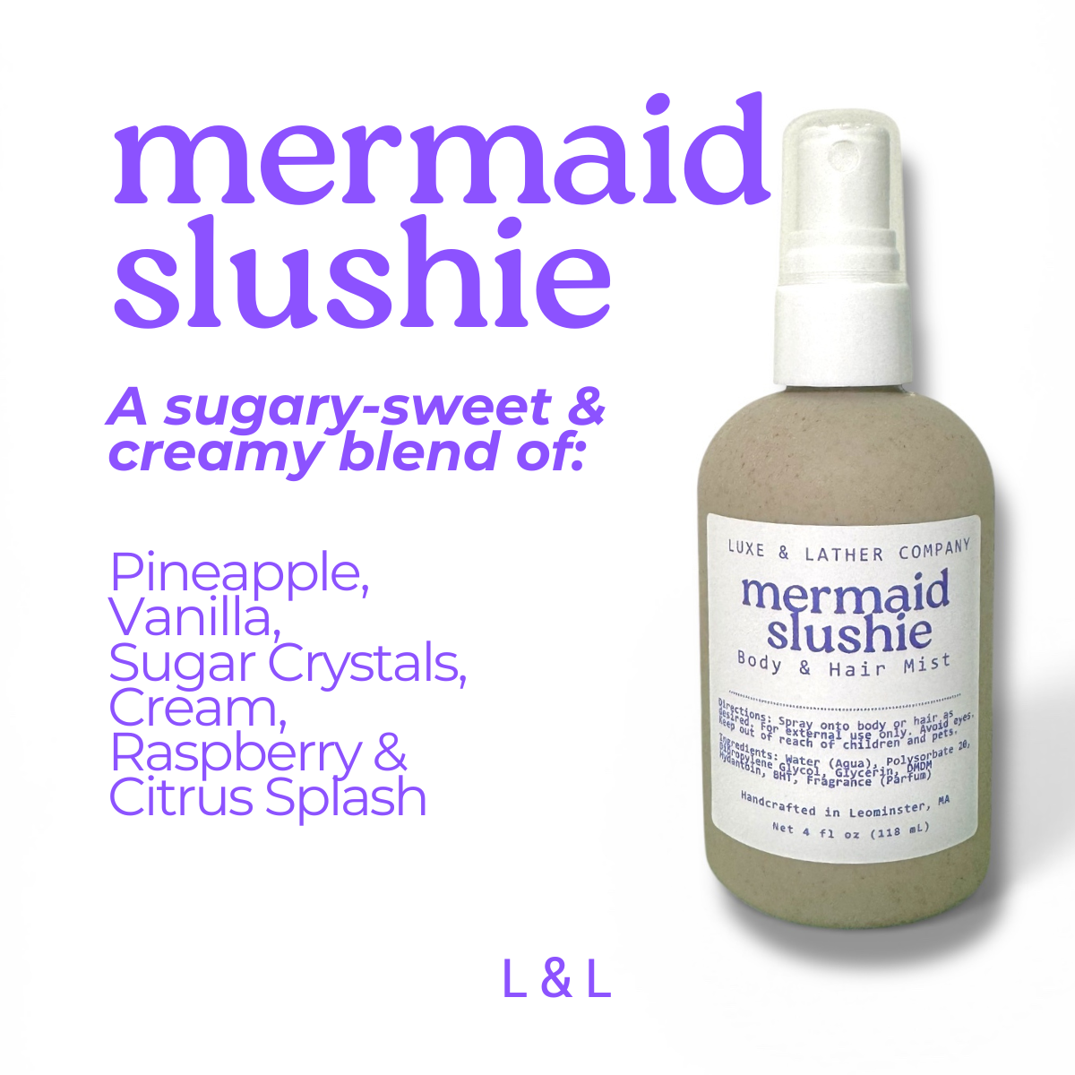 Luxe Body & Hair Mist, Moisturizing, Scent Variety