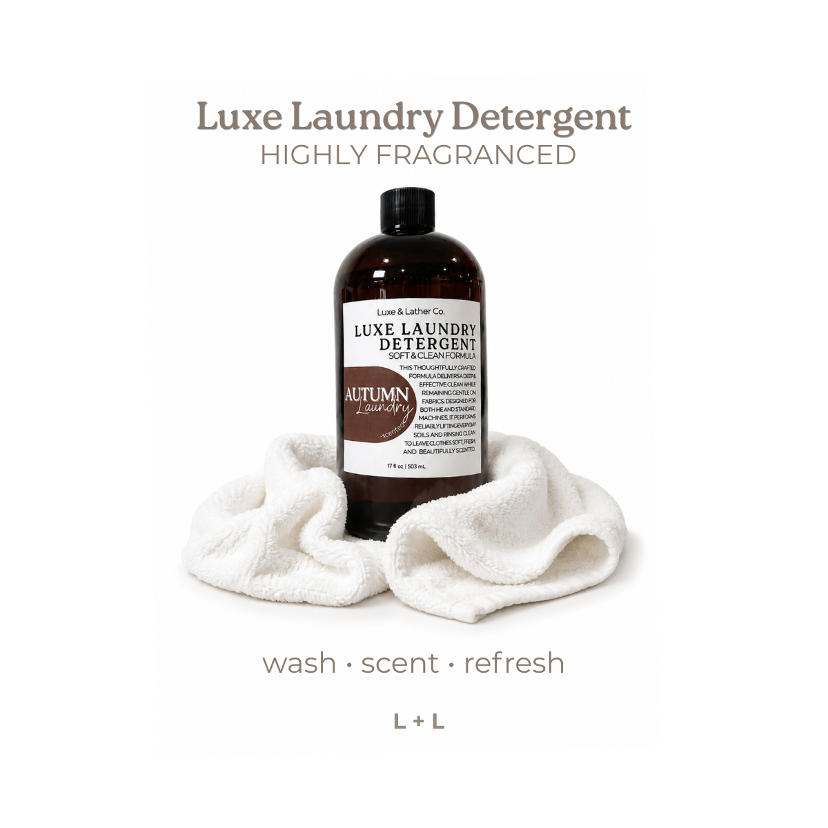 Luxe Laundry Detergent, Highly Fragrant Laundry Wash 17 oz.