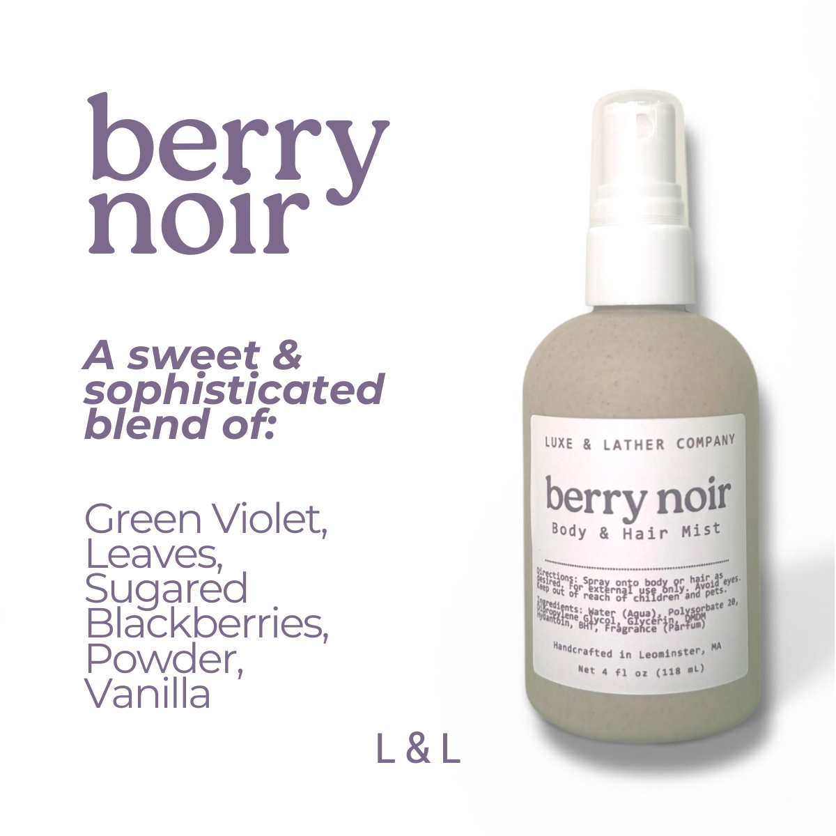 Luxe Body & Hair Mist, Moisturizing, Scent Variety