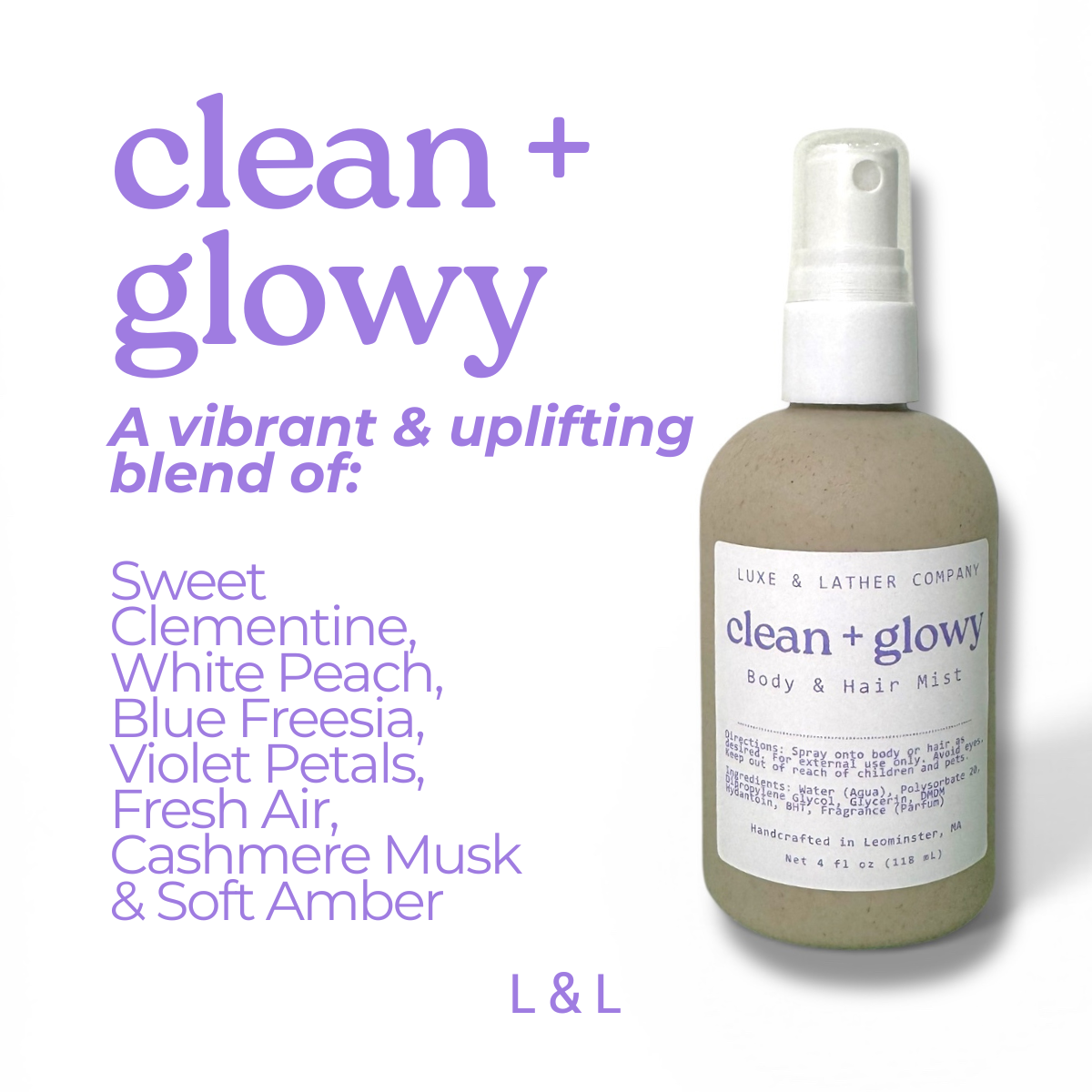 Luxe Body & Hair Mist, Moisturizing, Scent Variety