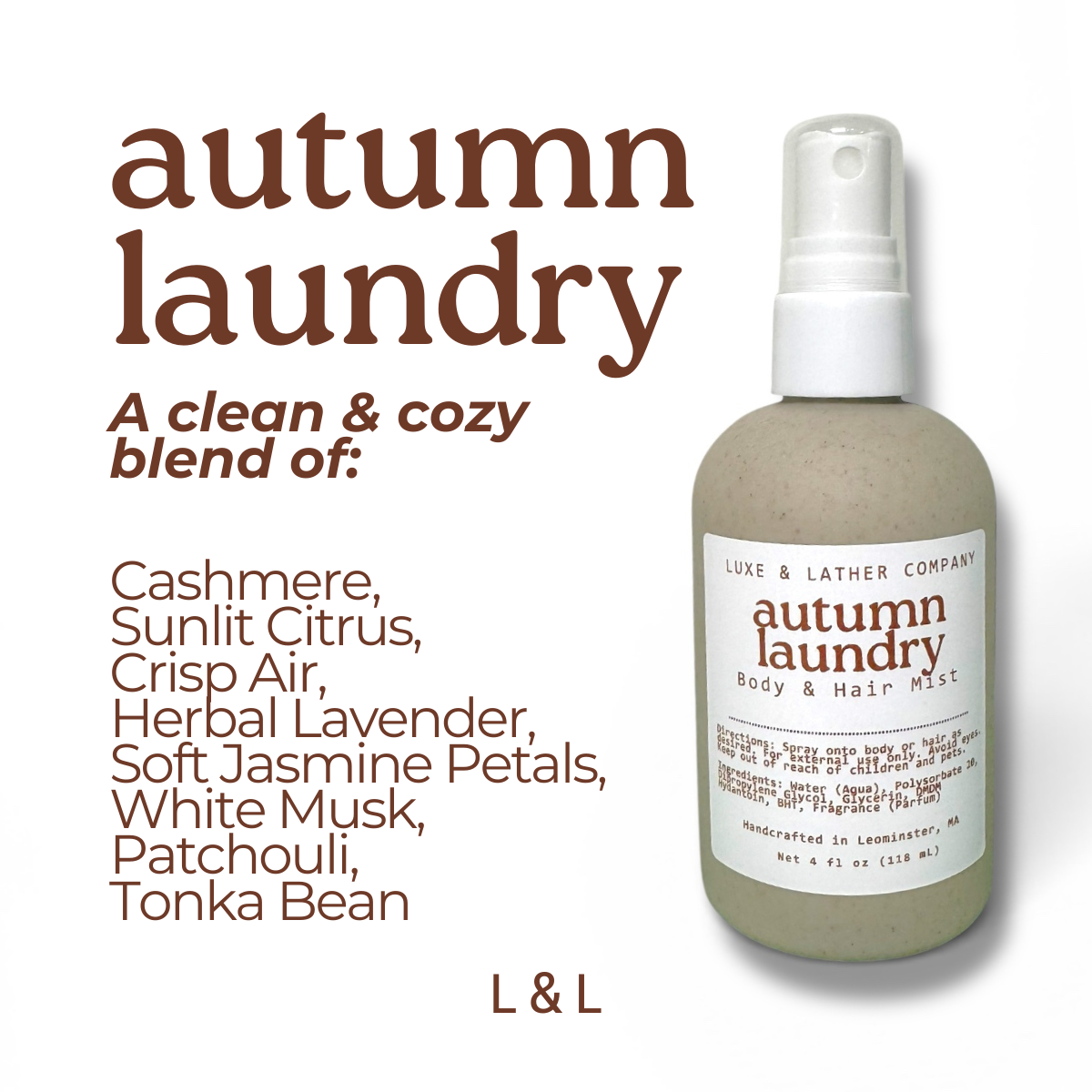 Luxe Body & Hair Mist, Moisturizing, Scent Variety