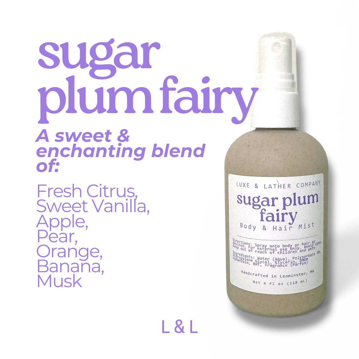 Luxe Body & Hair Mist, Moisturizing, Scent Variety