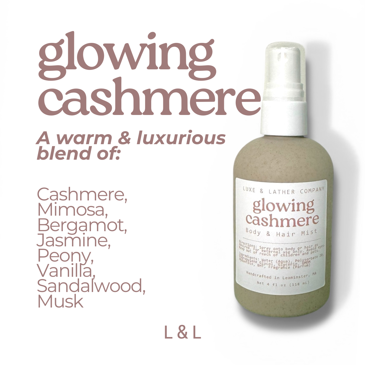 Luxe Body & Hair Mist, Moisturizing, Scent Variety