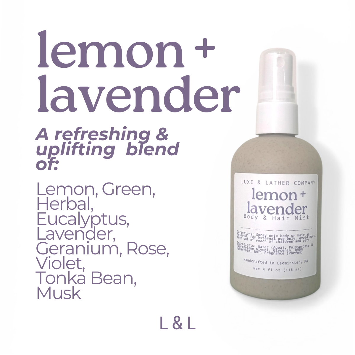 Luxe Body & Hair Mist, Moisturizing, Scent Variety