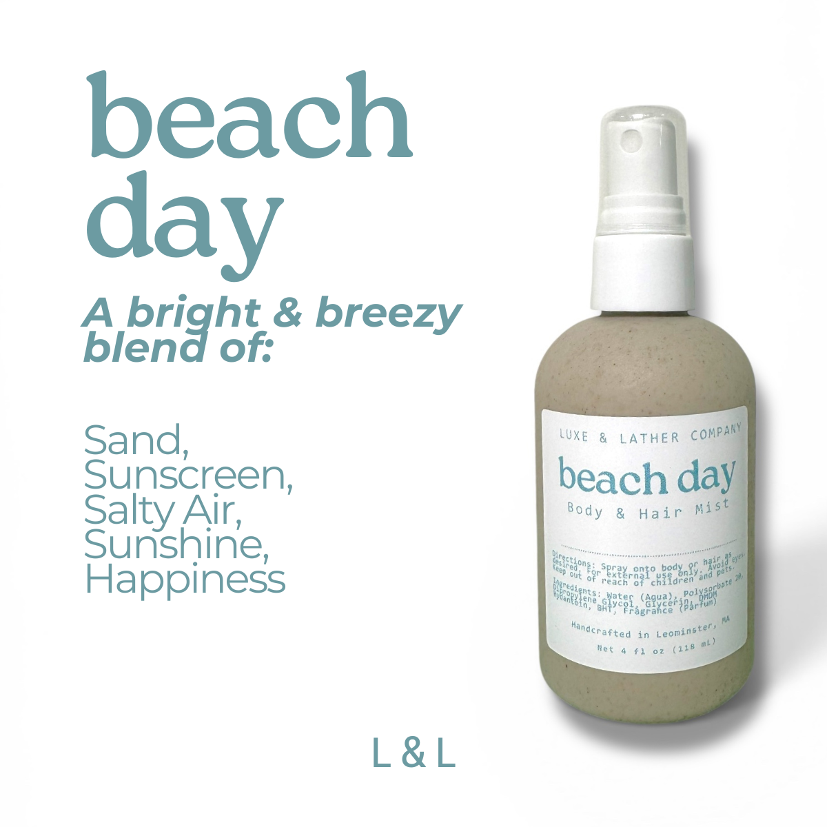 Luxe Body & Hair Mist, Moisturizing, Scent Variety