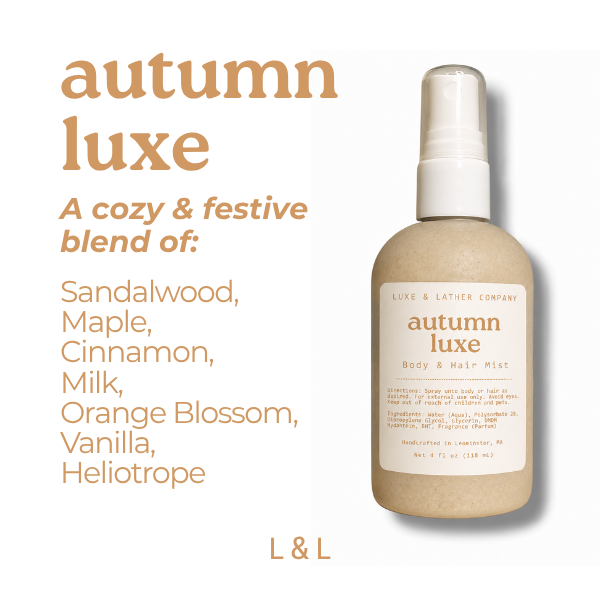 Luxe Body & Hair Mist, Moisturizing, Scent Variety