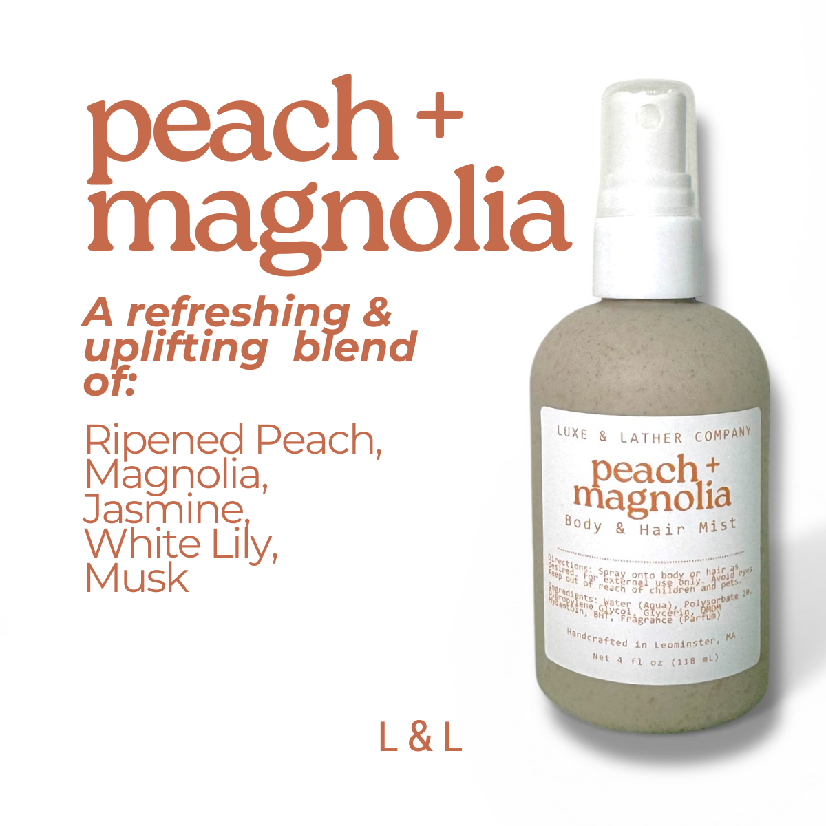 Luxe Body & Hair Mist, Moisturizing, Scent Variety