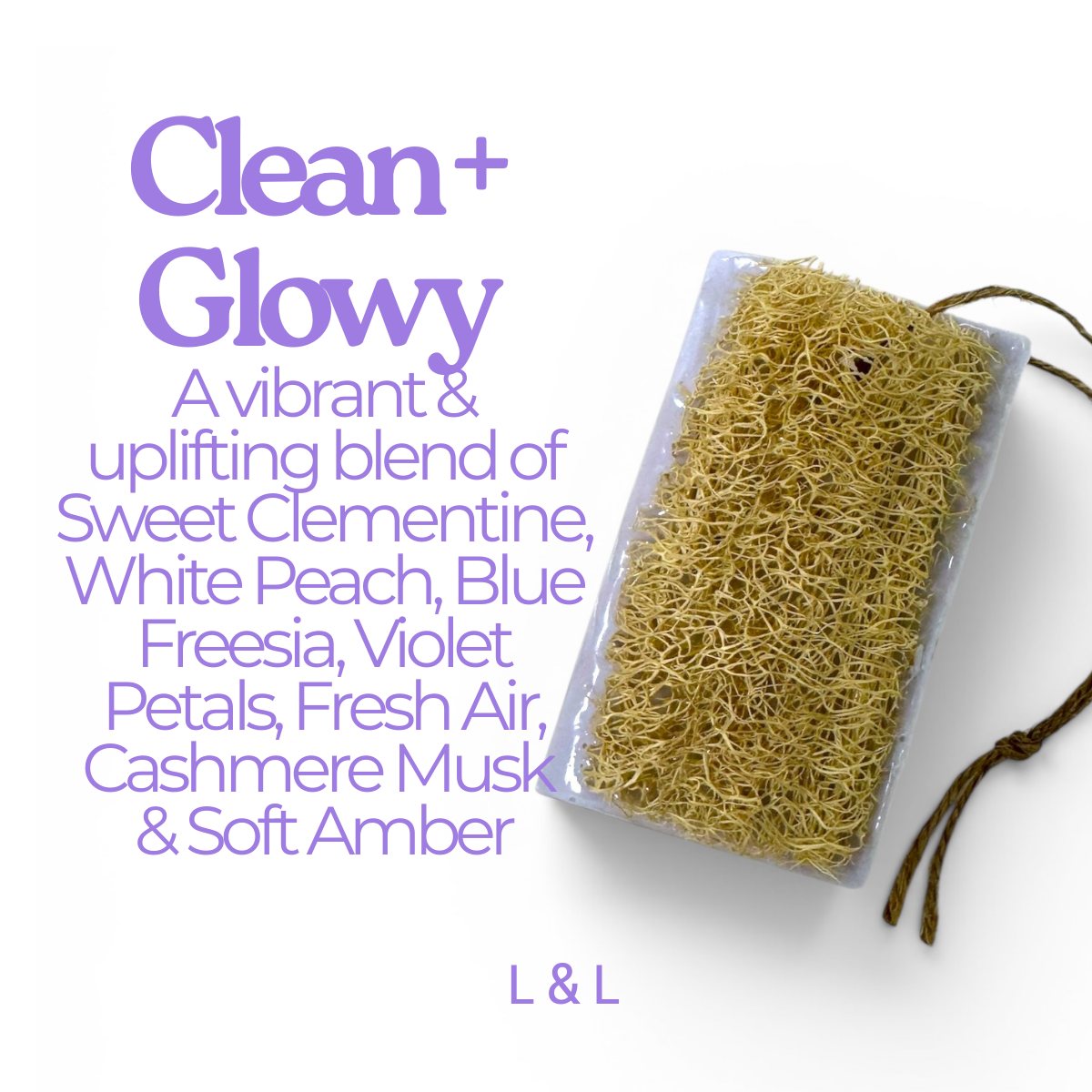 Natural Loofah Soap, Handmade Exfoliating Cleanse Bar