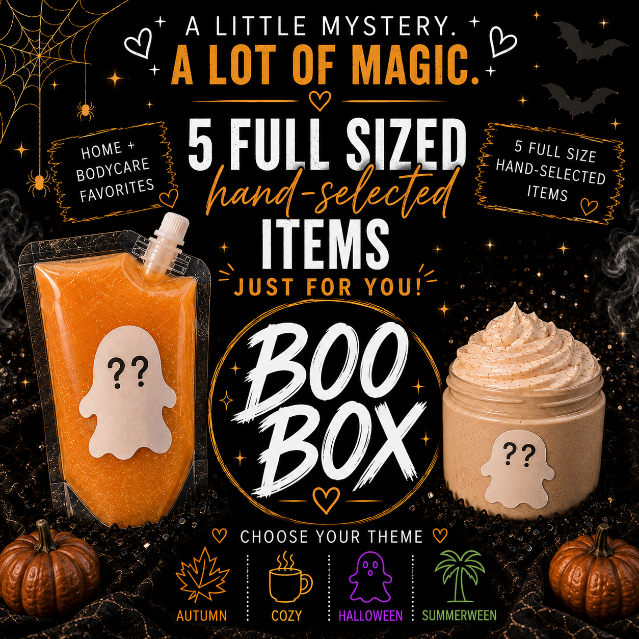 PRE-ORDER EXCLUSIVE Boo Box, Themed Goodies Box, 5 Full Sized Themed Goodies