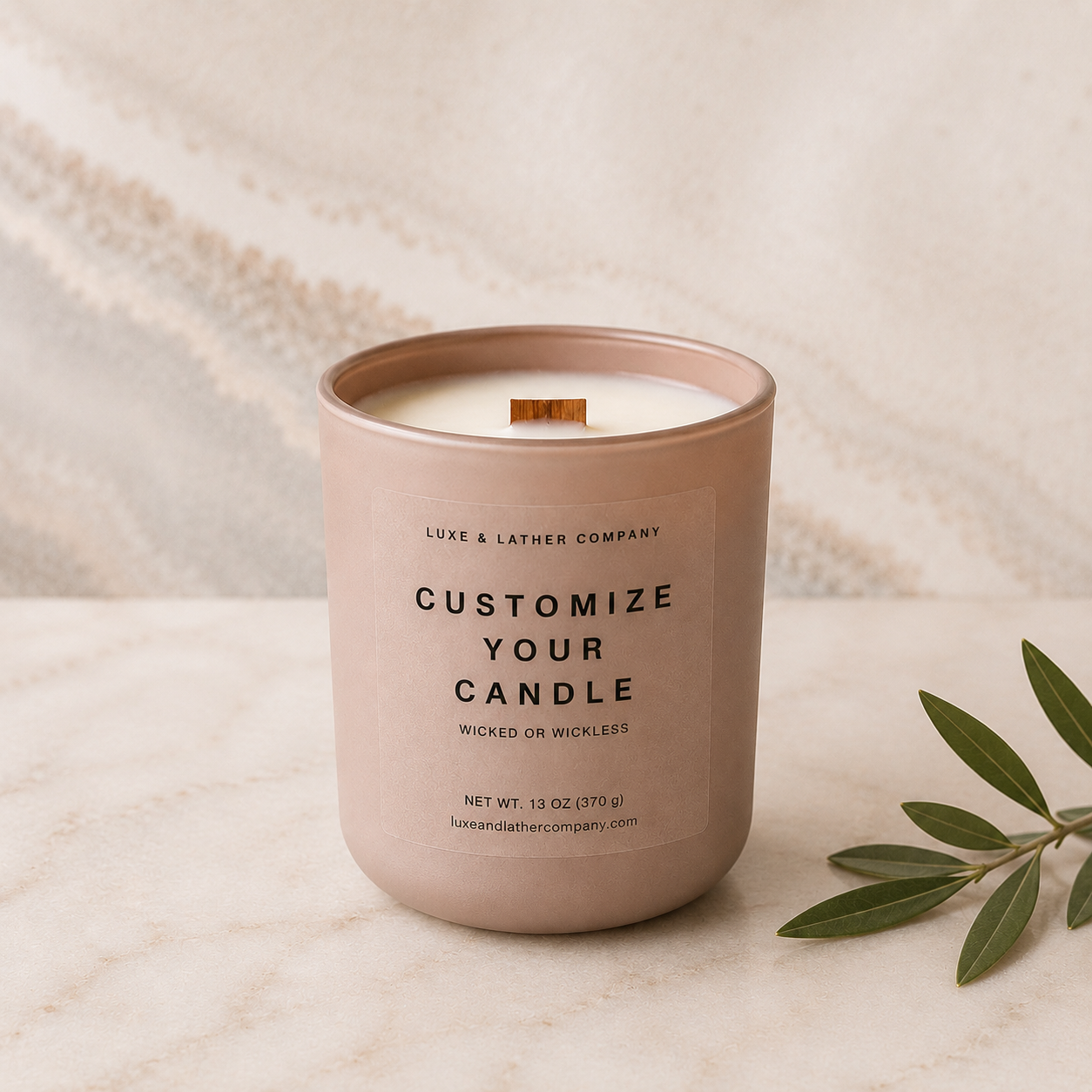 Build Your Own Candle, 13 oz. Coco-Soy Wax Customized Candle