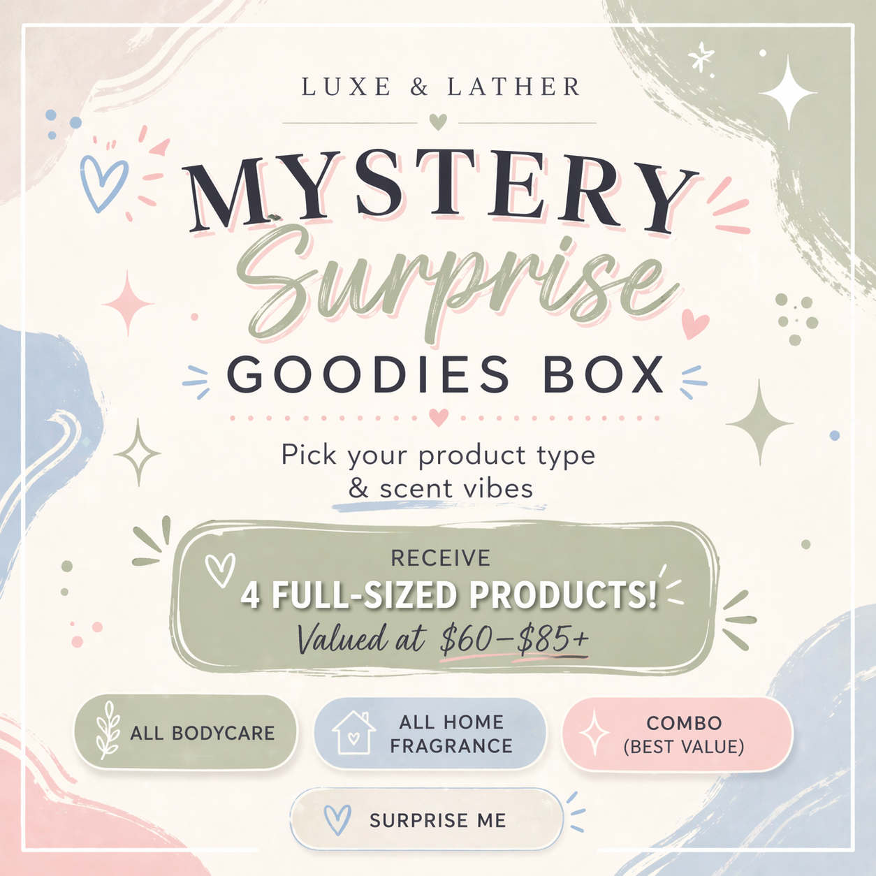 Mystery Goodies Box, Surprise Goodies Bundle ($60-$80 Value)