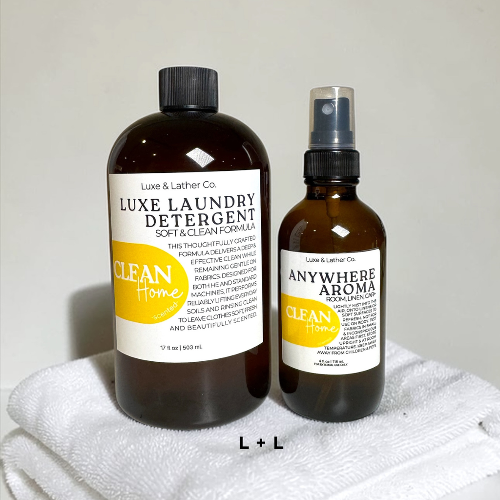 Laundry Scent Boost Duo, Luxe Laundry Detergent, 17oz. & Anywhere Aroma Linen Spray 4 oz.
