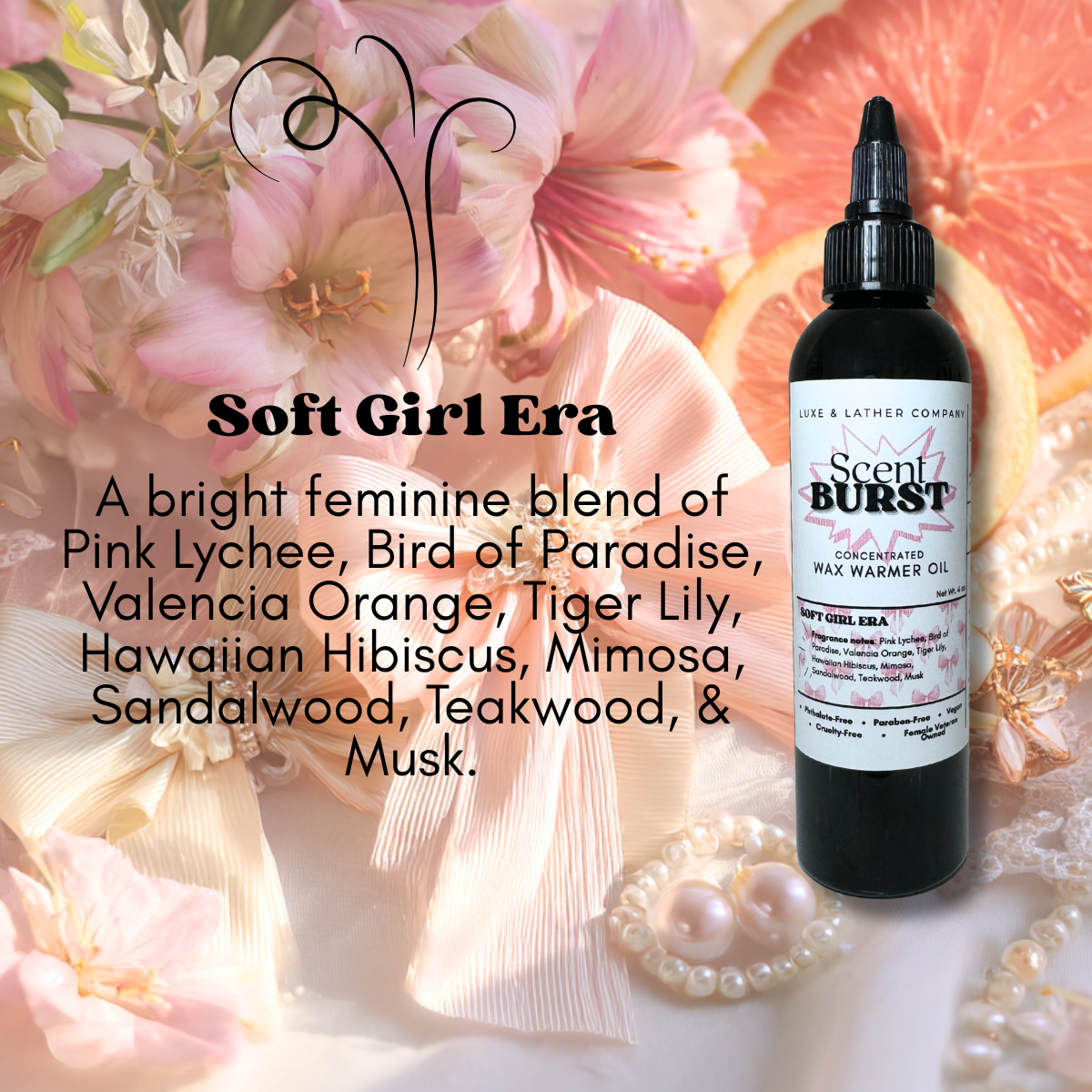 Scent Burst Wax Warmer Oils 4 oz Concentrated Formula