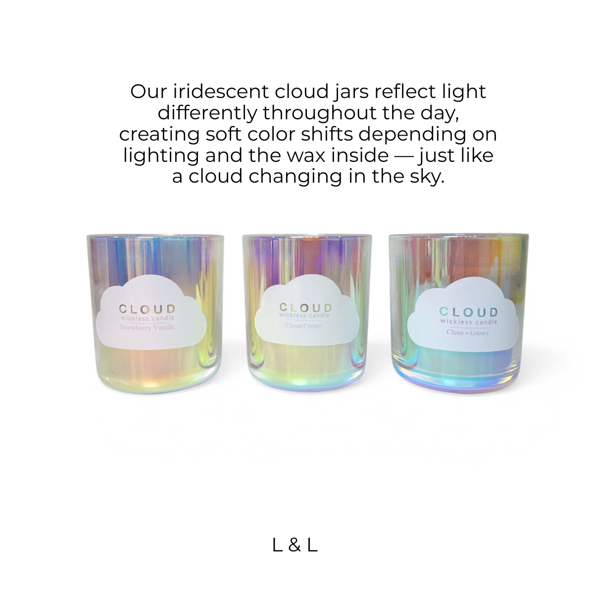 Cloud Candle – Long-Lasting Wickless Wax Warmer Candle, XL 12 oz jar