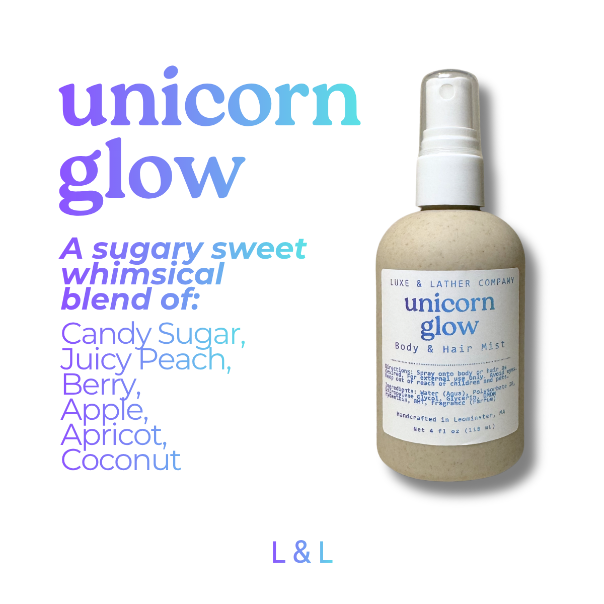 Luxe Body & Hair Mist, Moisturizing, Scent Variety