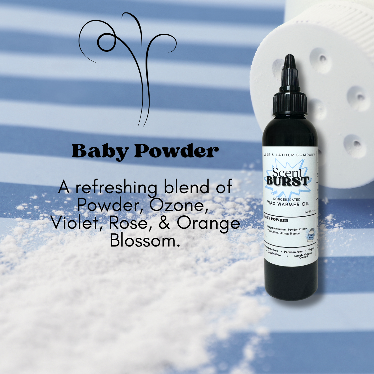 Scent Burst Wax Warmer Oils 4 oz Concentrated Formula