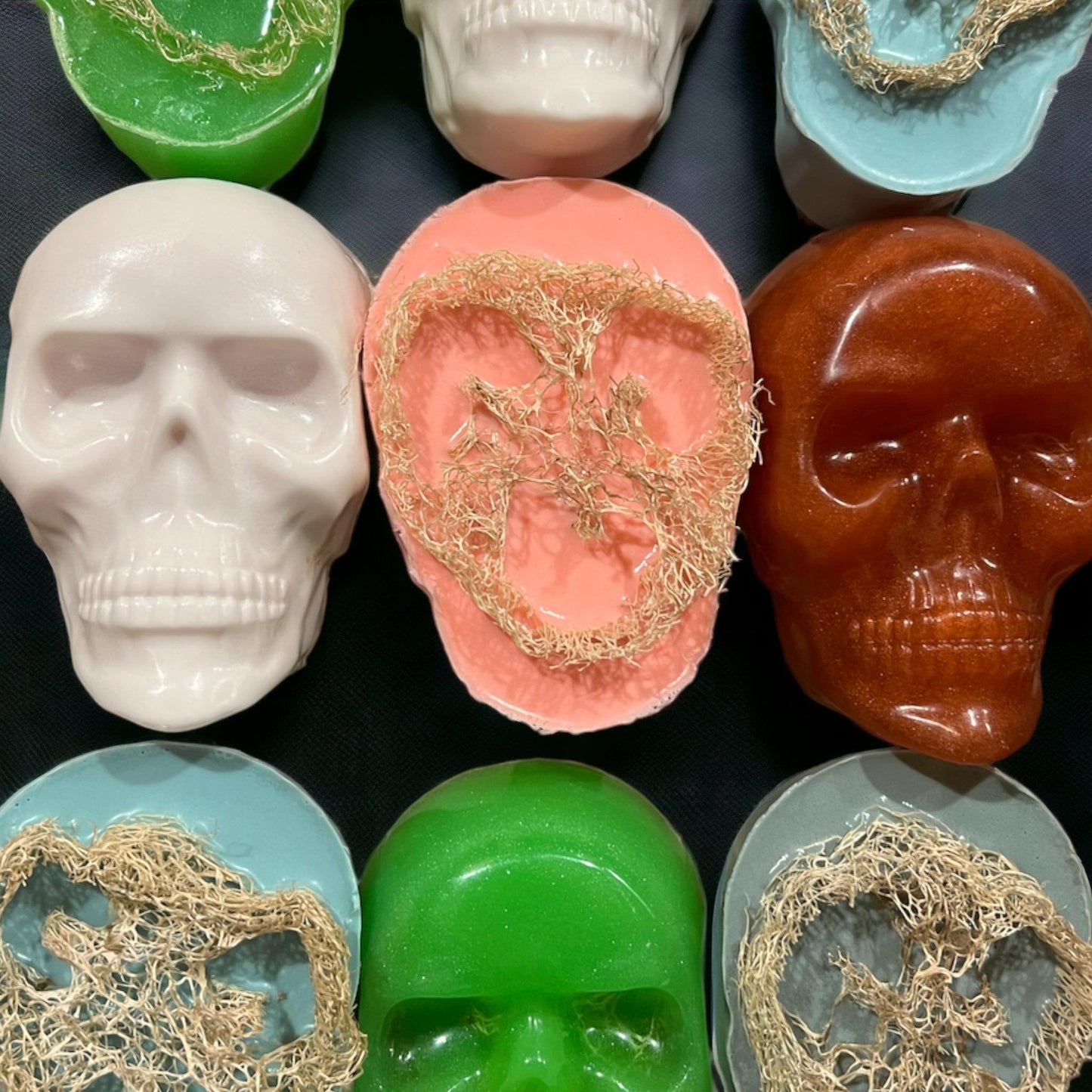 Skull Natural Loofah Hand & Body Exfoliating Soap 6.5 oz