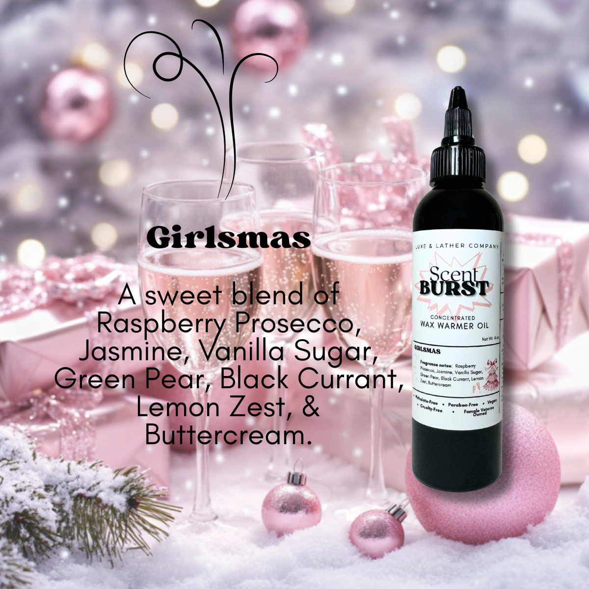 Scent Burst Wax Warmer Oils 4 oz Concentrated Formula