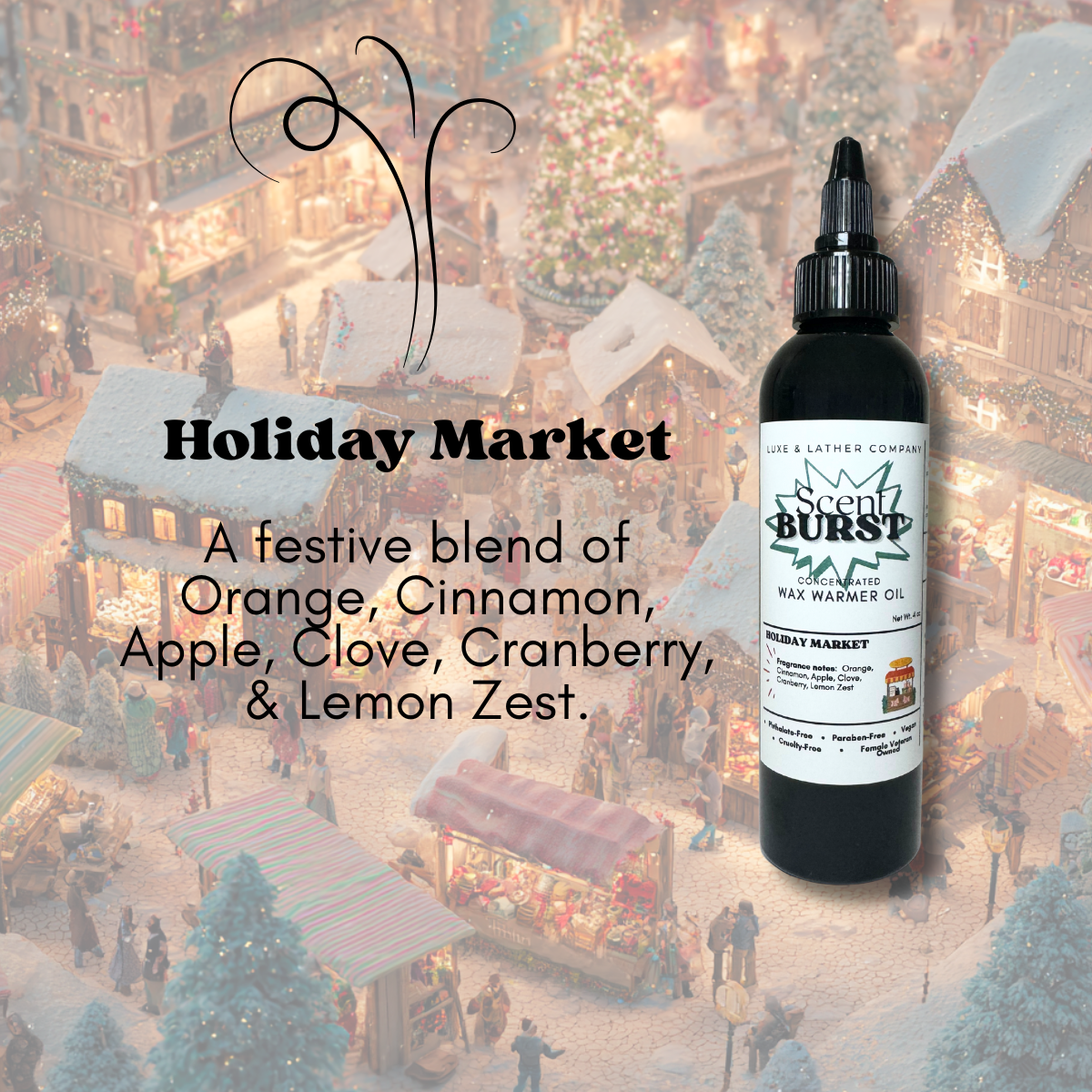 Scent Burst Wax Warmer Oils 4 oz Concentrated Formula