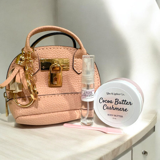 Butter Bag Keychain, Body Butter & Matching Body Mist with Your Choice of Scent