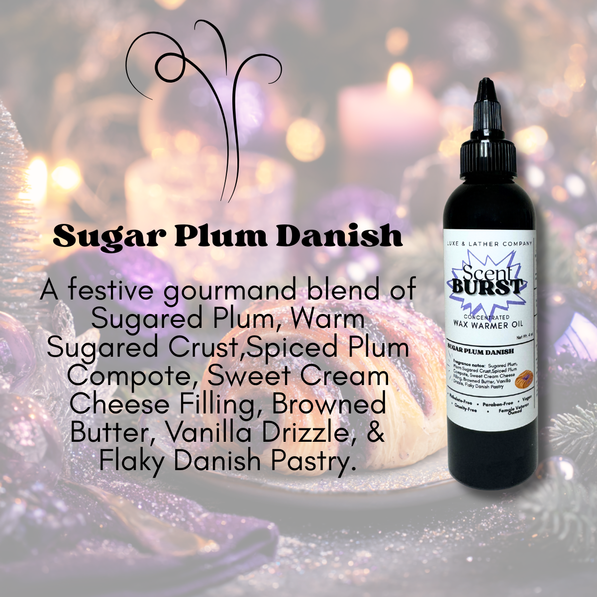 Scent Burst Wax Warmer Oils 4 oz Concentrated Formula