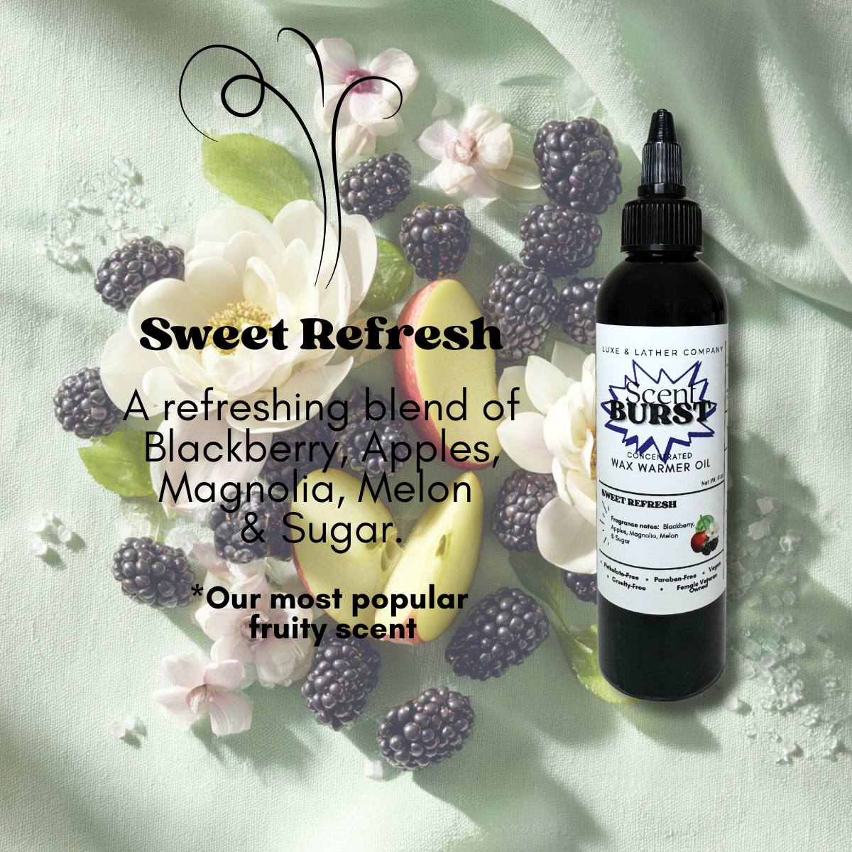 Scent Burst Wax Warmer Oils 4 oz Concentrated Formula