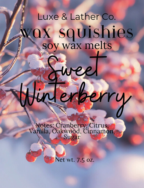 Holiday Wax Squishies, Squeeze Wax, Highly Fragrant Soy Wax Melts