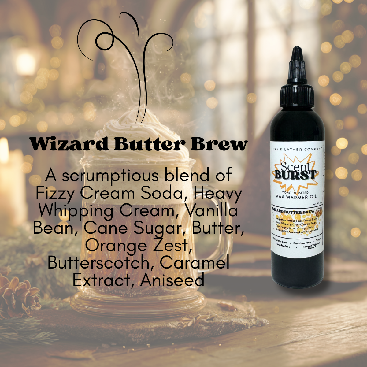 Scent Burst Wax Warmer Oils 4 oz Concentrated Formula